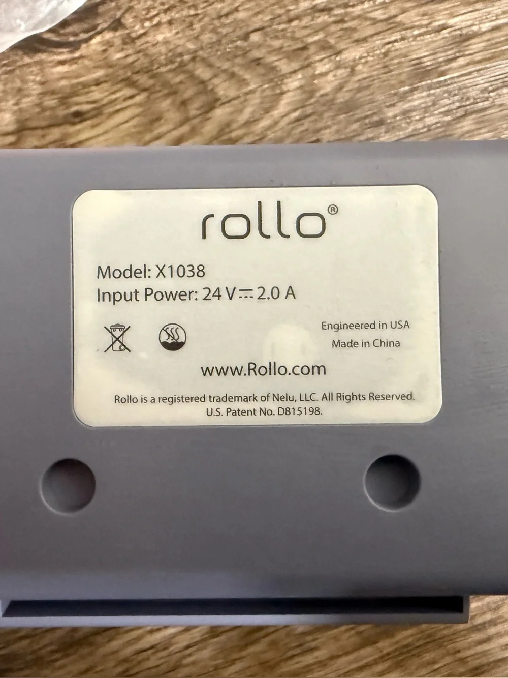 Rollo Thermal Label Printer X1038 w/ Power Supply and USB Cable Tested Working - Picture 6 of 7